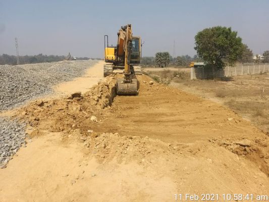 Excavation Earthwork& filling work N H 06 Bhandara section